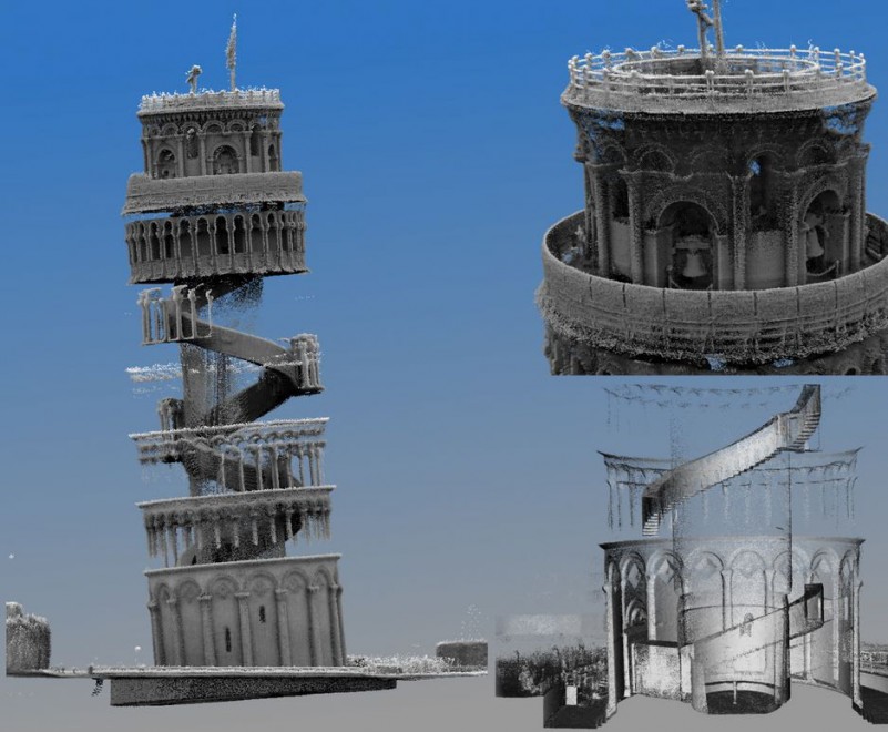 La Torre di Pisa allo scanner: la mappa &egrave; in 3D