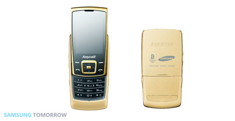 Samsung, "Facciamo cellulari dorati da sempre"