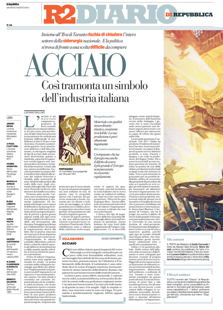02 Agosto 2012 - Acciaio