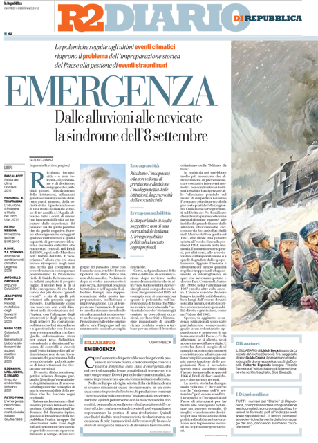 09 febbraio 2012 - Emergenza