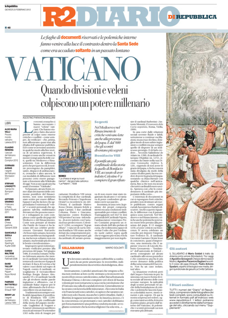 23 febbraio 2012 - Vaticano