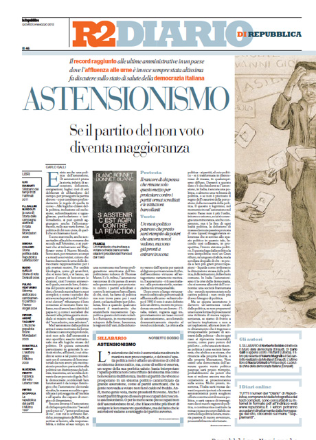 24 Maggio 2012 - Astensionismo