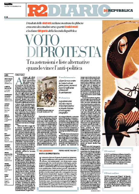 01 Novembre 2012 - Voto di protesta
