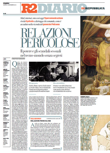 15 Novembre 2012 - Relazioni pericolose