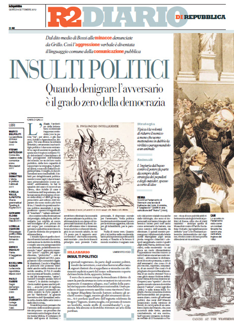 06 Settembre 2012 - Insulti politici
