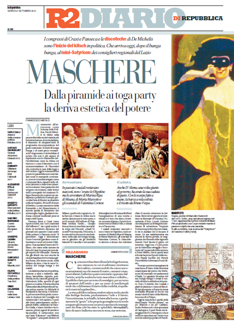 27 Settembre 2012 - Maschere