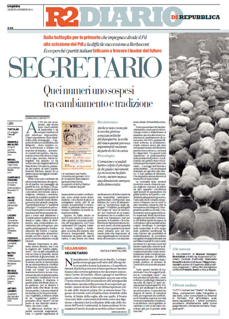 05 Dicembre 2013 - Segretario