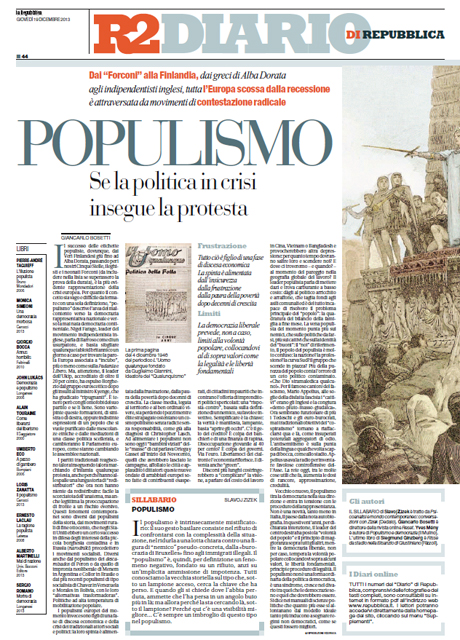 19 Dicembre 2013 - Populismo