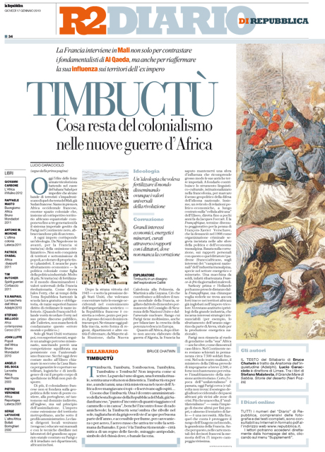 17 Gennaio 2013 - Timbuctù