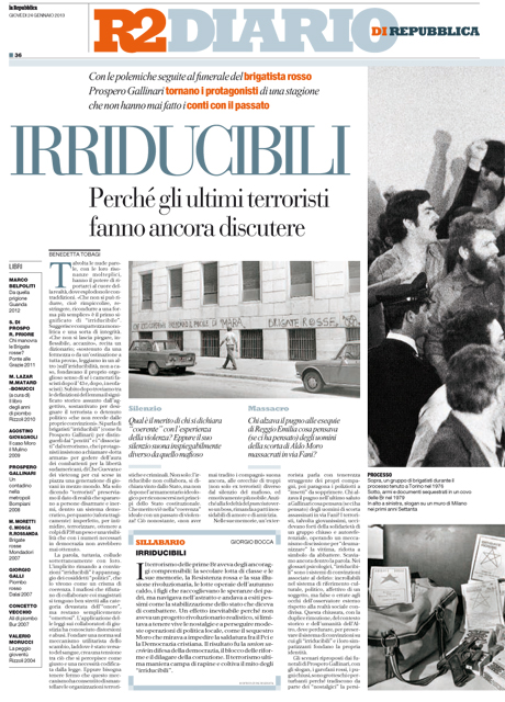 24 Gennaio 2013 - Irriducibili