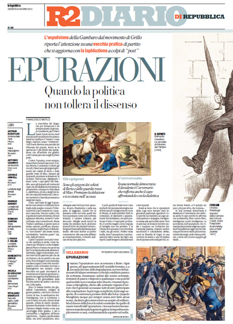 20 Giugno 2013 - Epurazioni