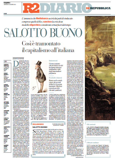 27 Giugno 2013 - Salotto buono