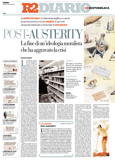16 Maggio 2013 - Post-austerity