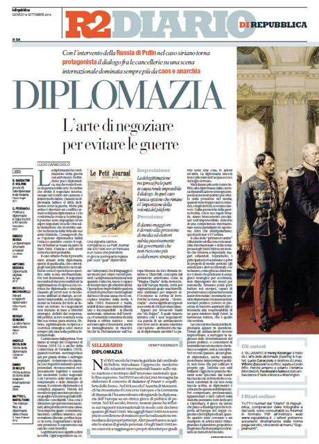 19 Settembre 2013 - Diplomazia