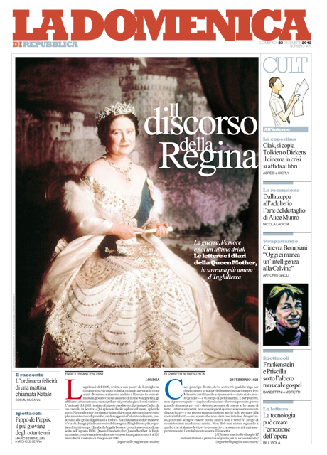 23 Dicembre 2012 - Il discorso della Regina