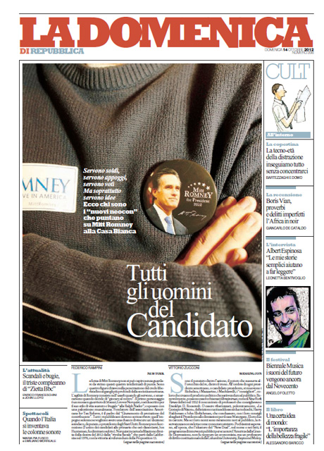 14 Ottobre 2012 - Tutti gli uomini del candidato