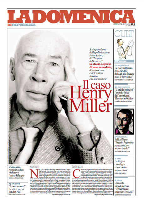 09 Settembre 2012 - Il caso Henry Miller