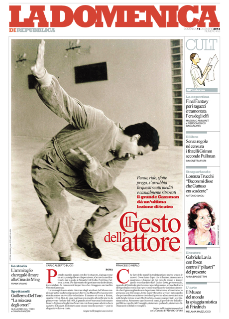 15 Dicembre 2013 - Il gesto dell'attore