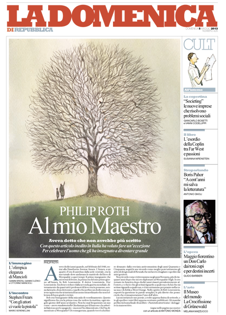 05 Maggio 2013 - Philip Roth, Al mio maestro