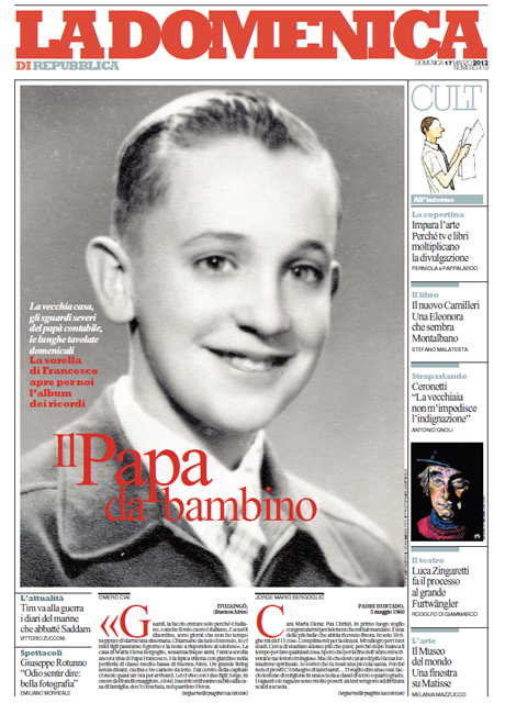 17 Marzo 2013 - Il Papa da bambino