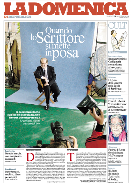 10 Novembre 2013 - Quando lo scrittore si mette in posa