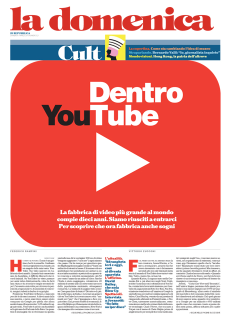 1 Marzo 2015 - Dentro Youtube
