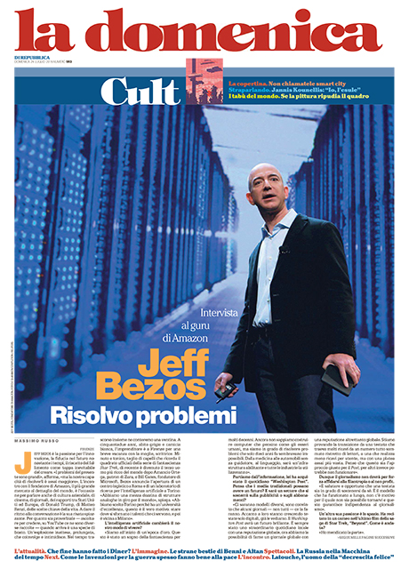 24 Luglio 2016 - Jeff Bezos - risolvo problemi