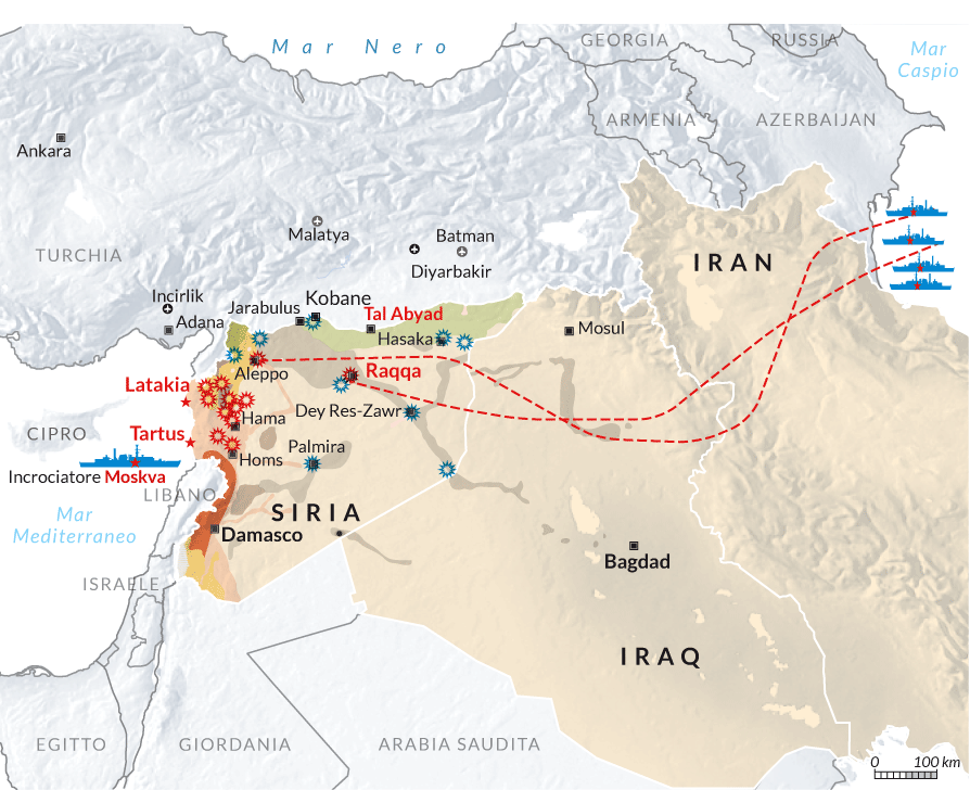 Gli attacchi all'Isis